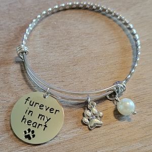 NEW! FurEver In My Heart Bangle Bracelet
